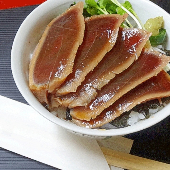 寿司屋のまかない飯♪　「しゃぶ鉄火丼」